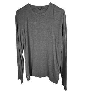 Two Blind Brothers T-Shirt Long Sleeve T-Shirt Men L Gray Bamboo T-Shirt Men